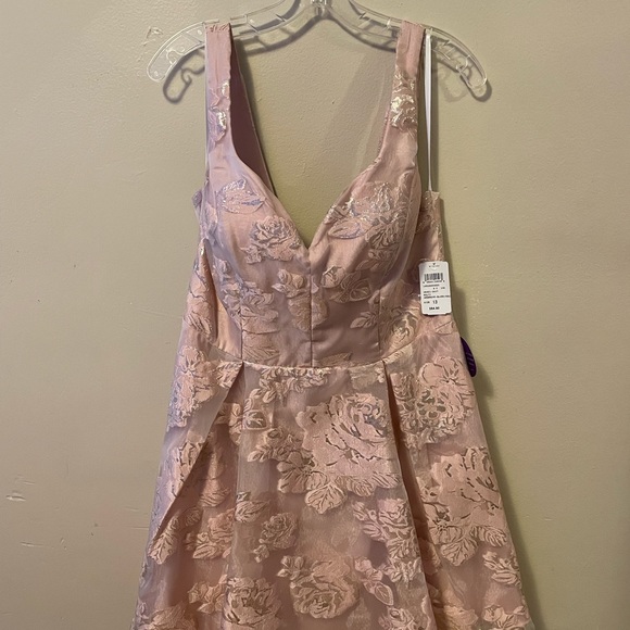 Windsor Heather Formal Floral Burnout Organza Party Dress - Picture 2 of 5